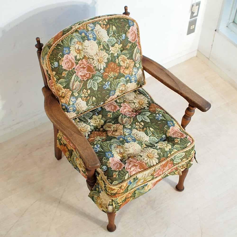 オークショップ 豊田たんす 1人掛けソファ C アームチェア ZR24359