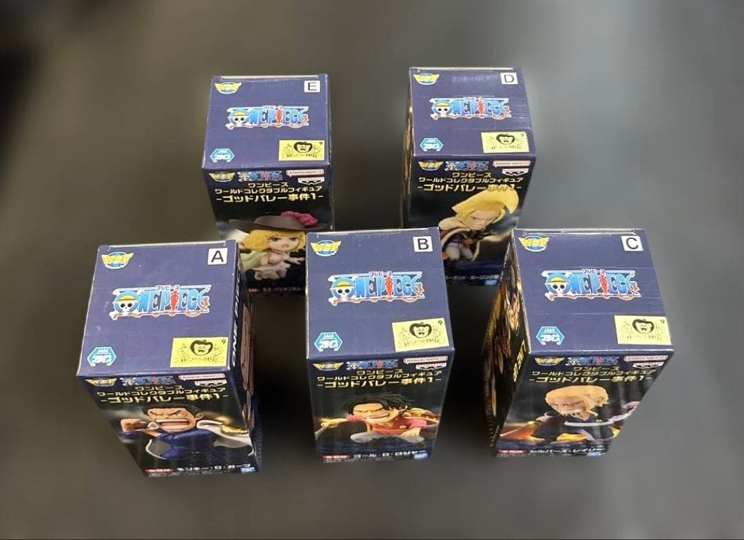 ワンピース ワールドコレクタブルフィギュア-ゴッドバレー事件1 全5種フルセット