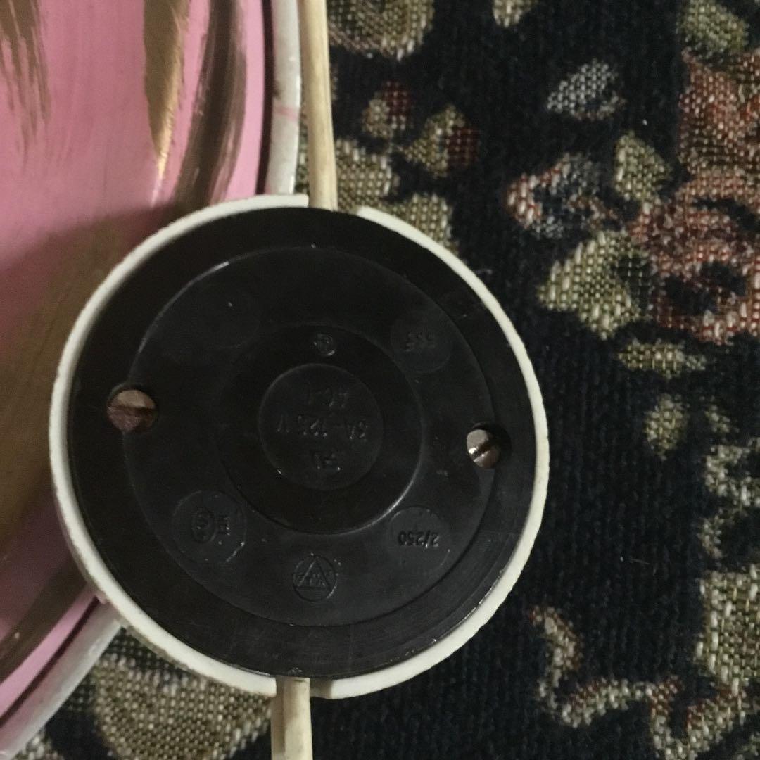 アンティーク　花モチーフの3灯フロアースタンド