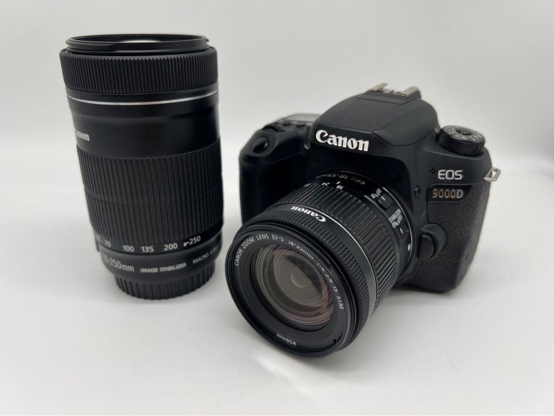 ☆美品【Canon】EOS 9000D + 18-55mm + 55-250mm