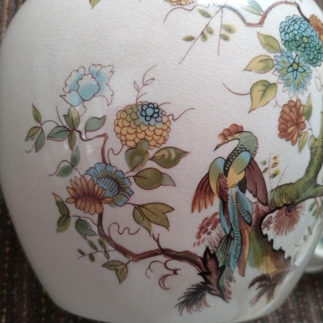 メイソンズ　花鳥文様　大型ティーキャニスター／クッキージャー