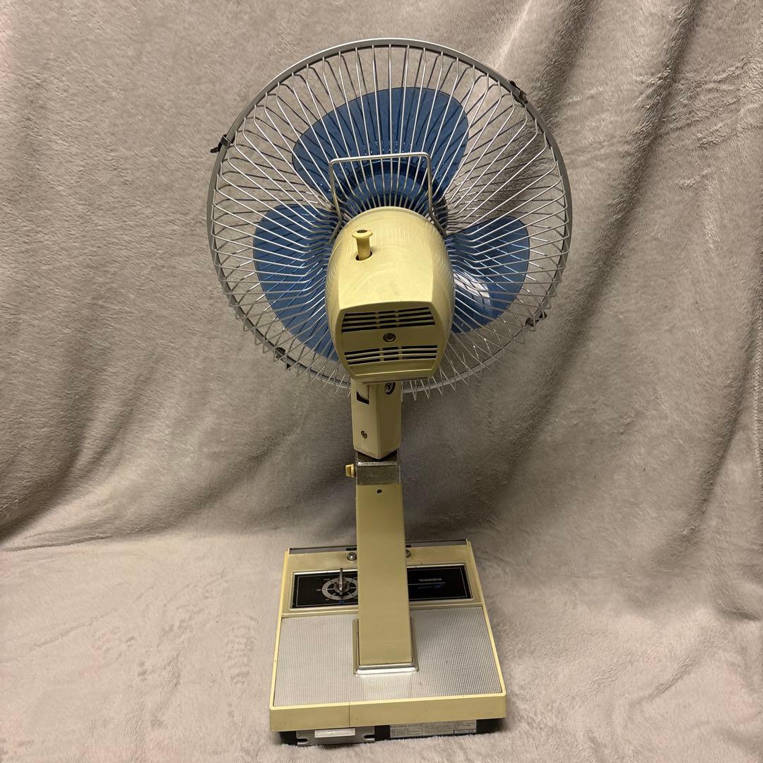 昭和レトロ青い3枚羽根家庭用扇風機
