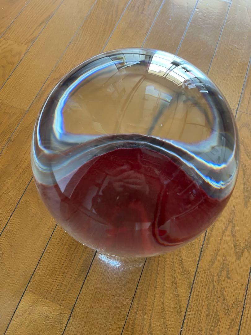 パワーストーン 幸福の水晶玉 特大20cm 木製台座付 水晶球