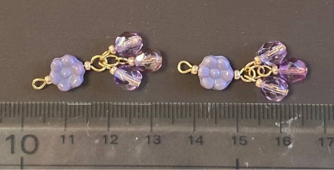 ブルーベリーみたいな チャーム ハンドメイド 735