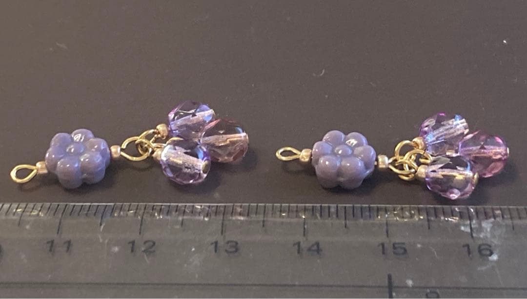ブルーベリーみたいな チャーム ハンドメイド 735