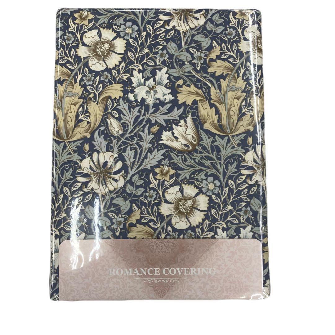 １２.　掛ふとんカバー　グリーン系　ロマンス小杉　綿１００％　日本製　訳あり