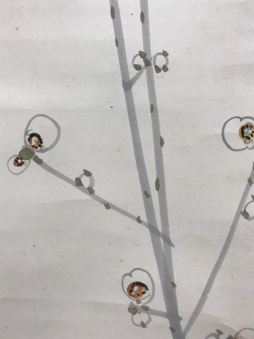 真作/小林清起/梅に鴬図/梅花図/花鳥図/花図/掛軸/名家伝来/AD-864