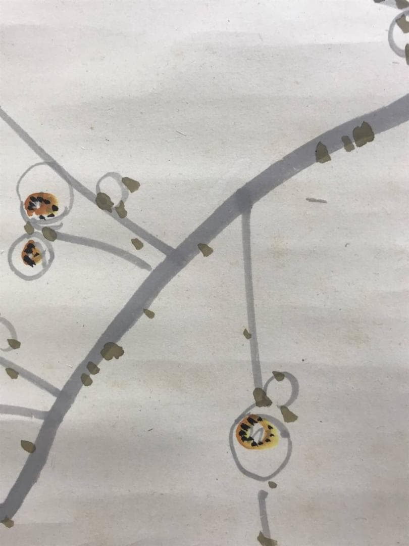 真作/小林清起/梅に鴬図/梅花図/花鳥図/花図/掛軸/名家伝来/AD-864