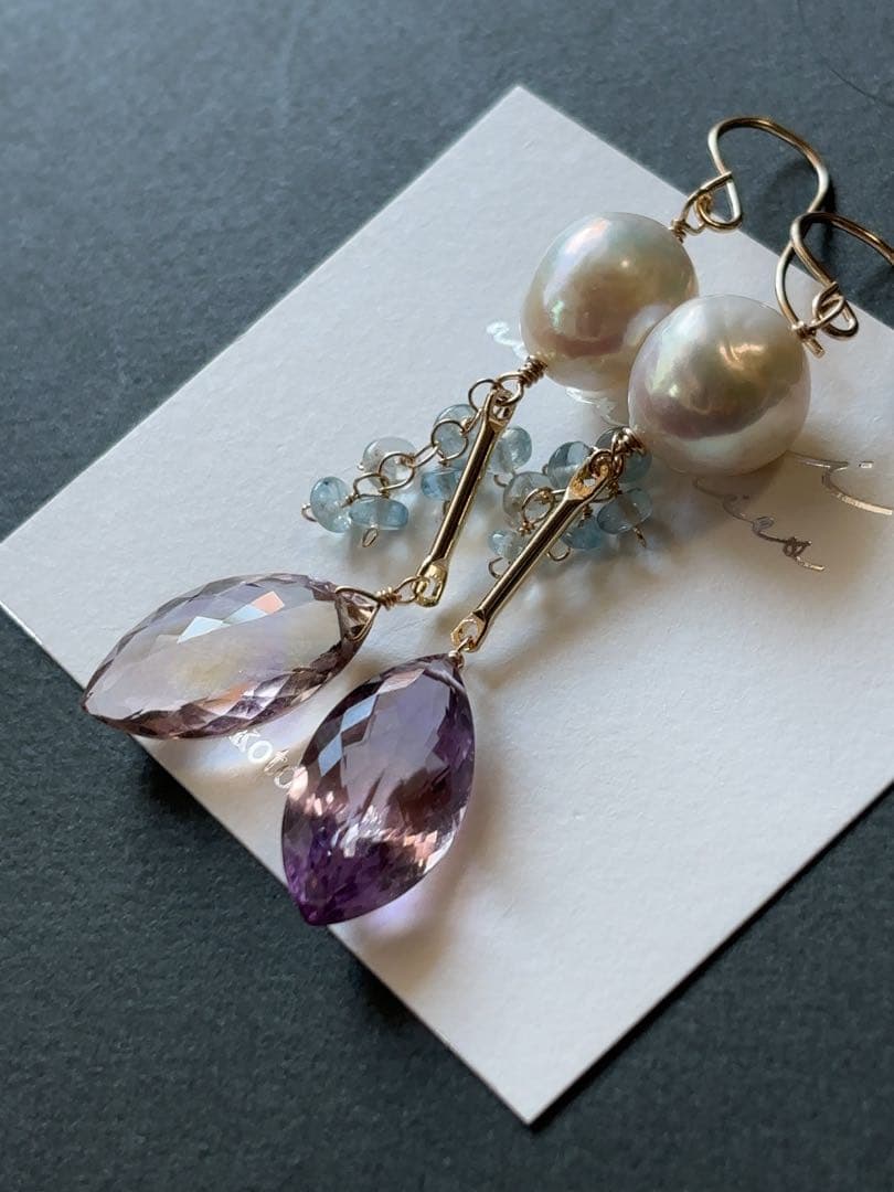 専用 B27 アメトリンのジュエリーピアス