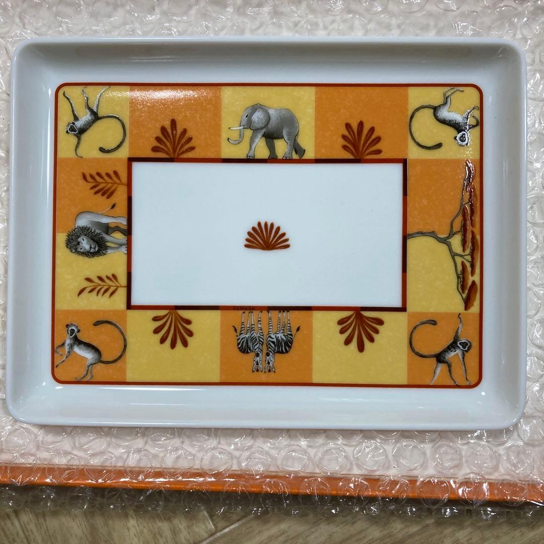 ☆*☆様 WT90 HERMES アフリカデザイン 皿 アニマル