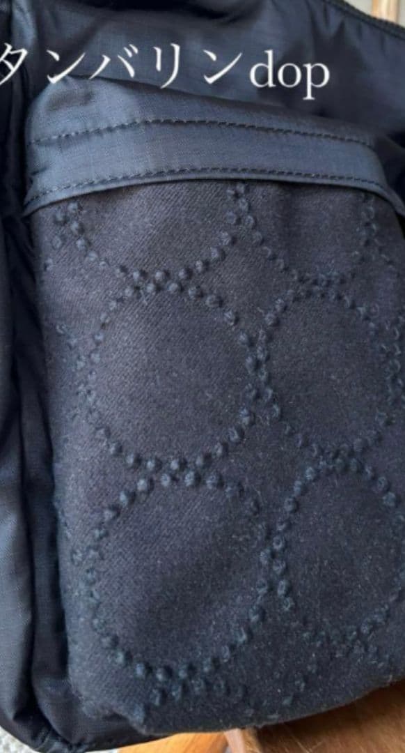 大きなポケットのショルダーバッグ　ミナペルホネン　ハンドメイド