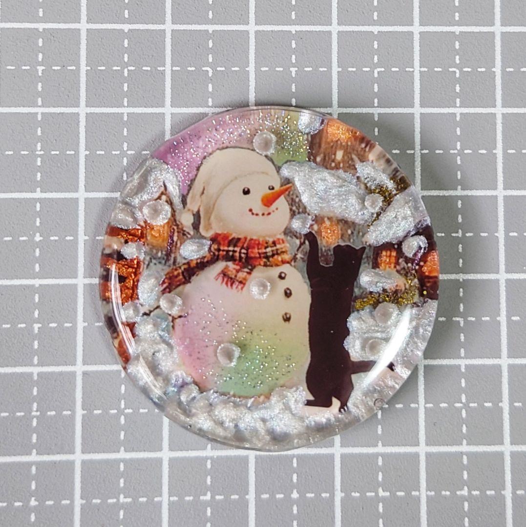 レジン　猫　ヘアゴム　ブローチ　ポニーフック　No.424