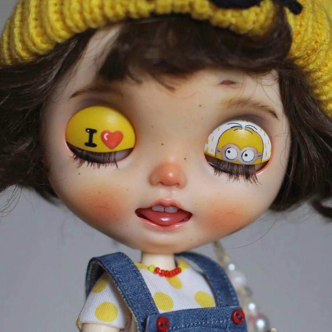 作家様カスタムブライス 人形 かわいい フルセット 元気 笑顔 ミニオンズ好き