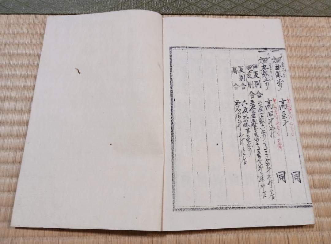 明治7年 田畑反別人名取調帳 丹波國桑田郡川谷村 古文書