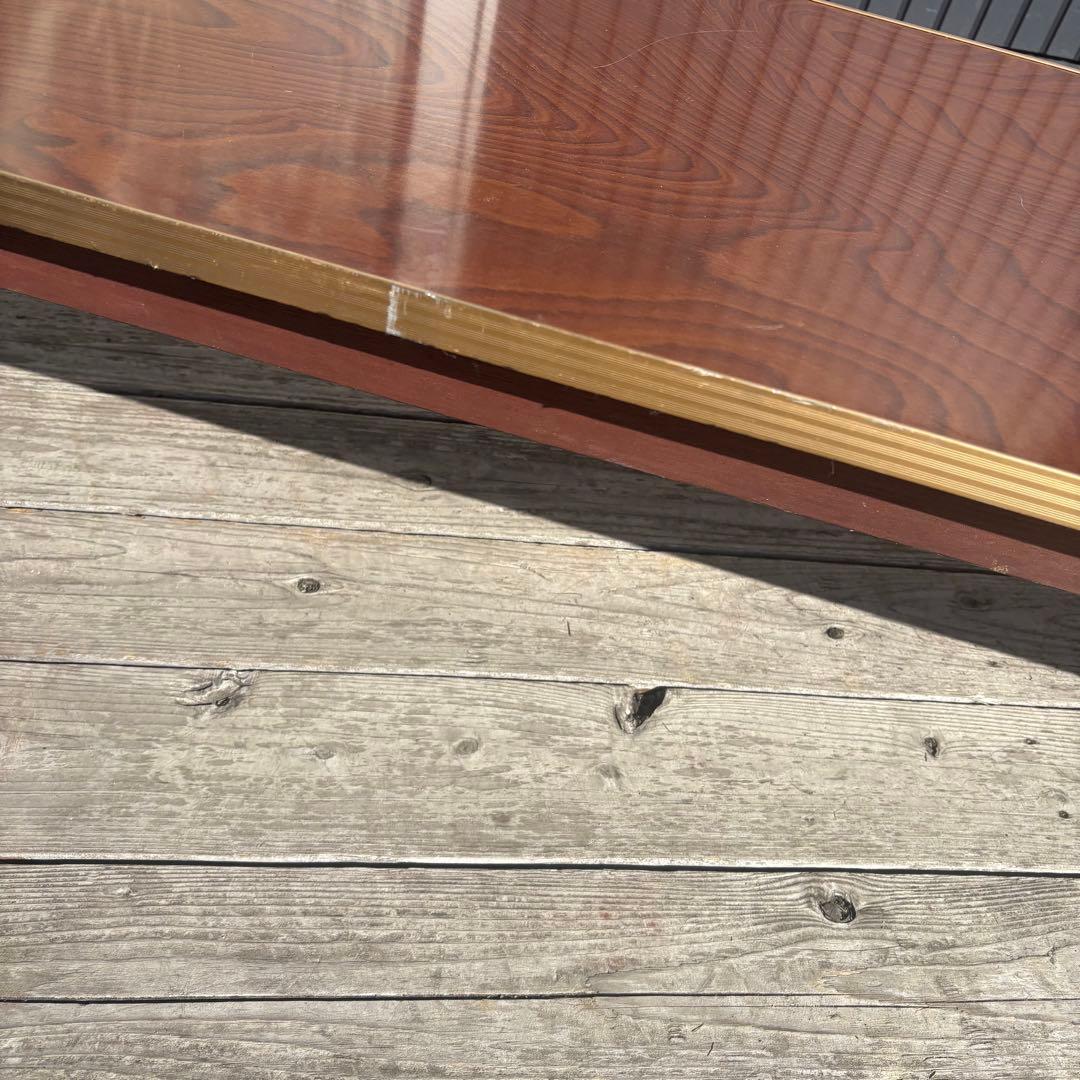 昭和レトロ 折りたたみローテーブル 長机 座卓 折り畳みテーブル 木目 ちゃぶ台