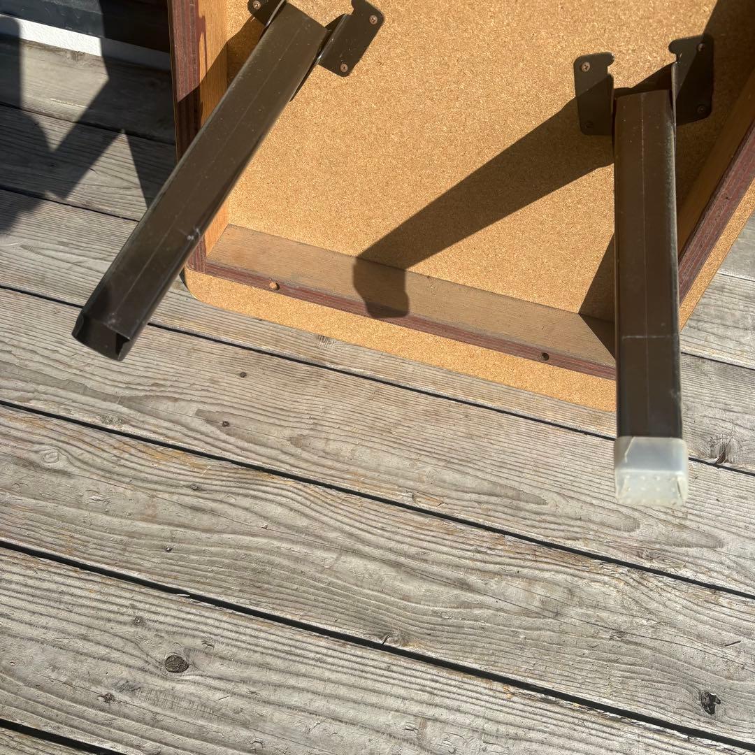 昭和レトロ 折りたたみローテーブル 長机 座卓 折り畳みテーブル 木目 ちゃぶ台