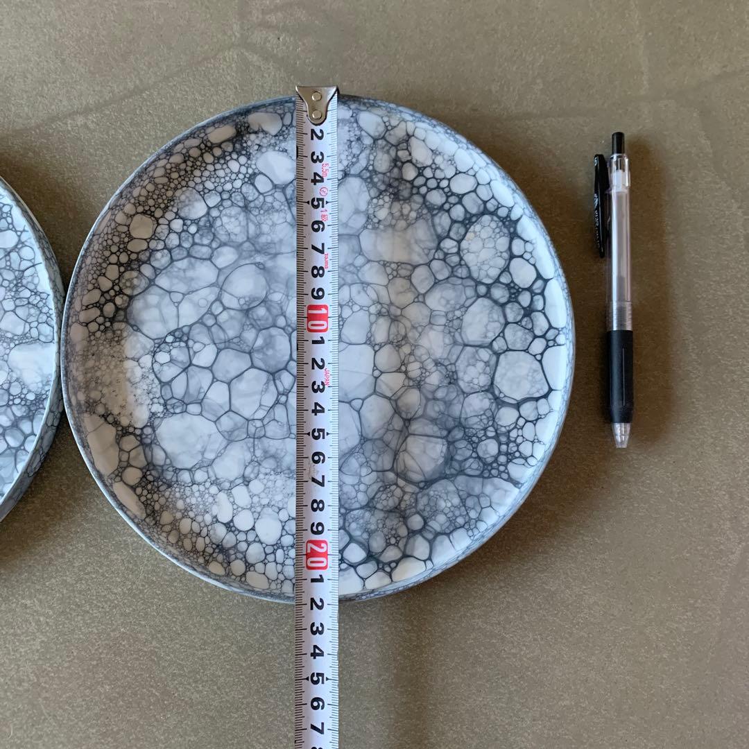 【美品】やま平窯　平皿　22cm 大皿　エッグシェル　有田焼