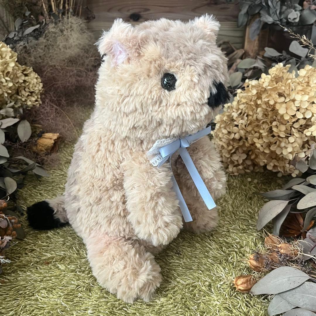 【sample】硝子の瞳をもつ　マーモットのあみぐるみ　ぬいぐるみ