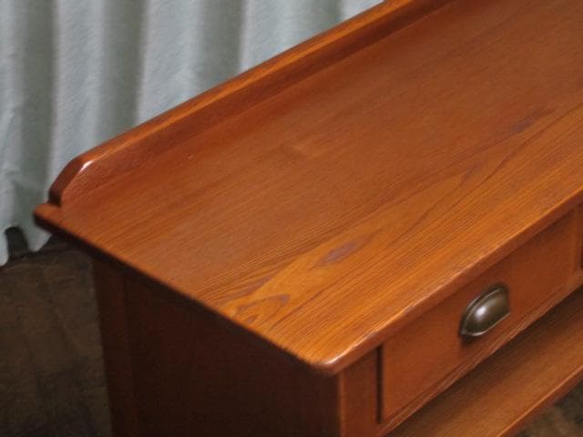 飛騨家具 飛騨産業 キツツキ 3杯引き出し コンソールテーブル/木製デスク