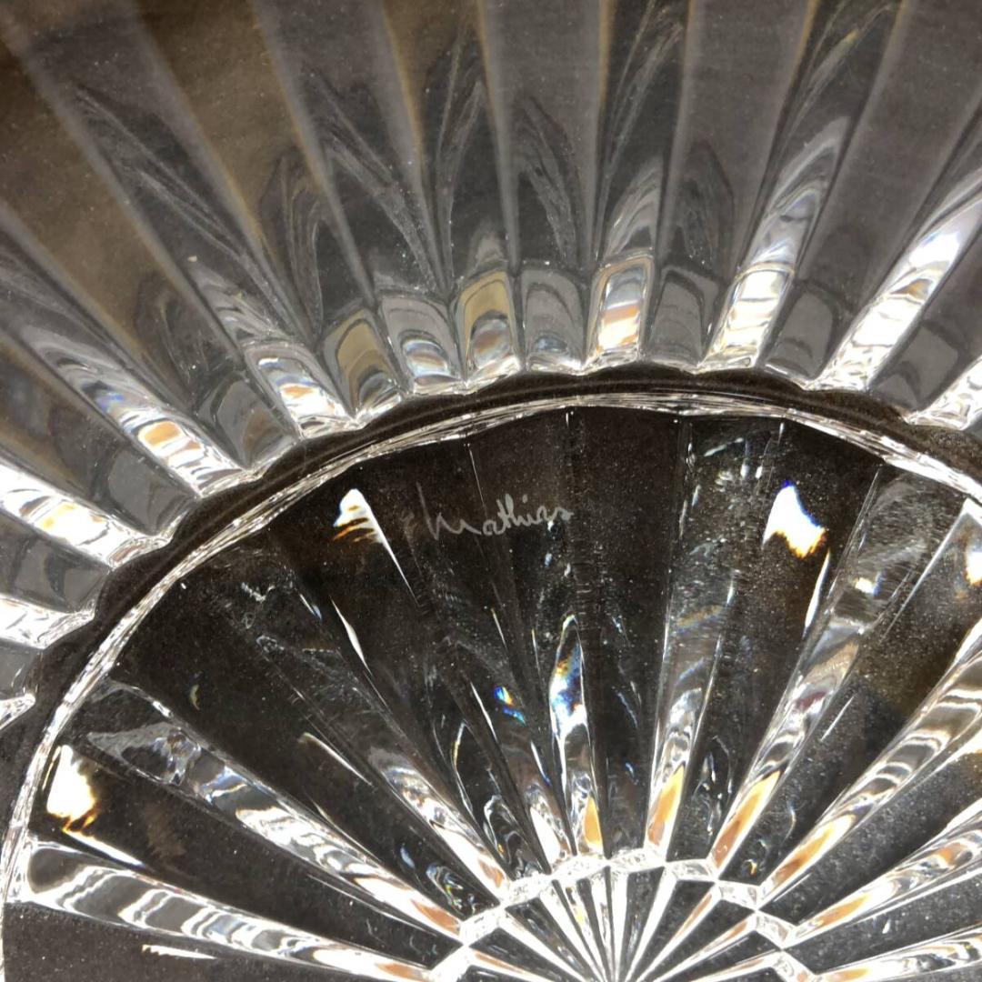 TQ054◇Baccarat ミルニュイ プレート◇26cm◇バカラ 飾り皿