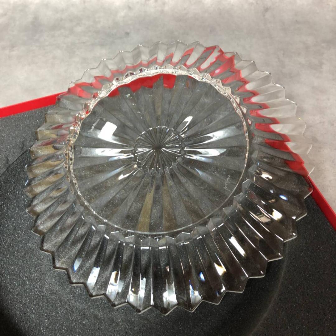 TQ054◇Baccarat ミルニュイ プレート◇26cm◇バカラ 飾り皿
