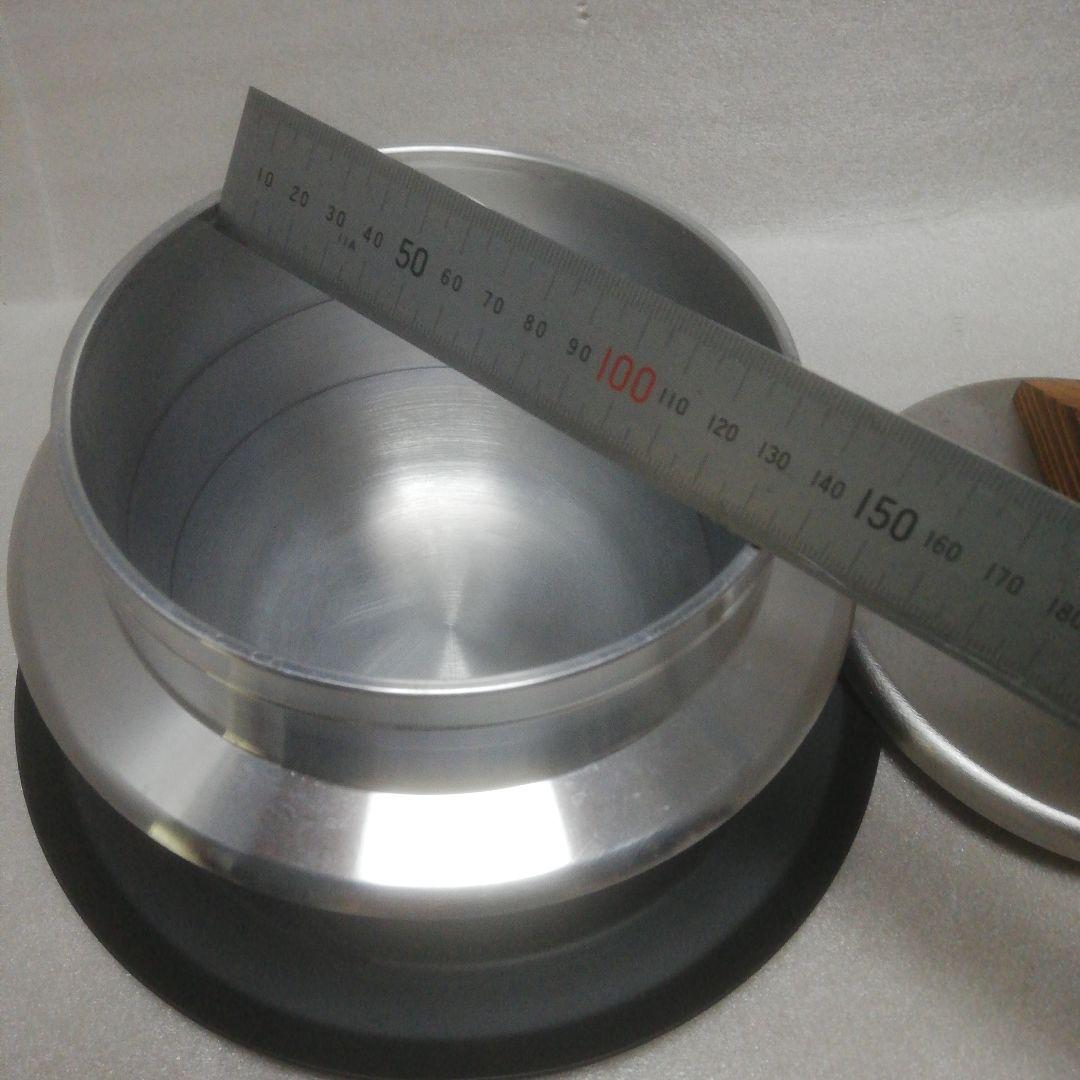 ウルシヤマ金属工業　炊飯釜　2合 ガス火専用 アルミ製 日本製 謹製 釜炊き三昧