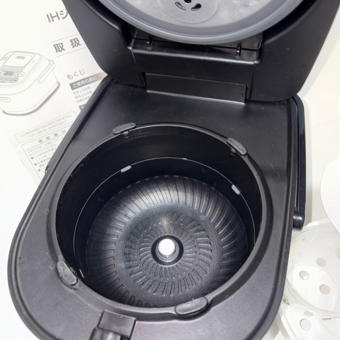 アイリスオーヤマ 炊飯器 IH式 3合 銘柄炊き分け機能付きRC-IB30-B
