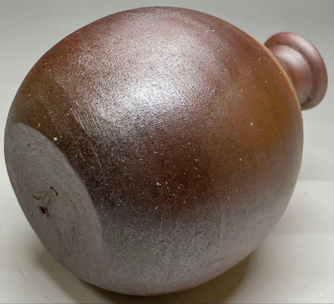 人間国宝　藤原雄　備前徳利　備前焼　共箱　共布　栞　S119