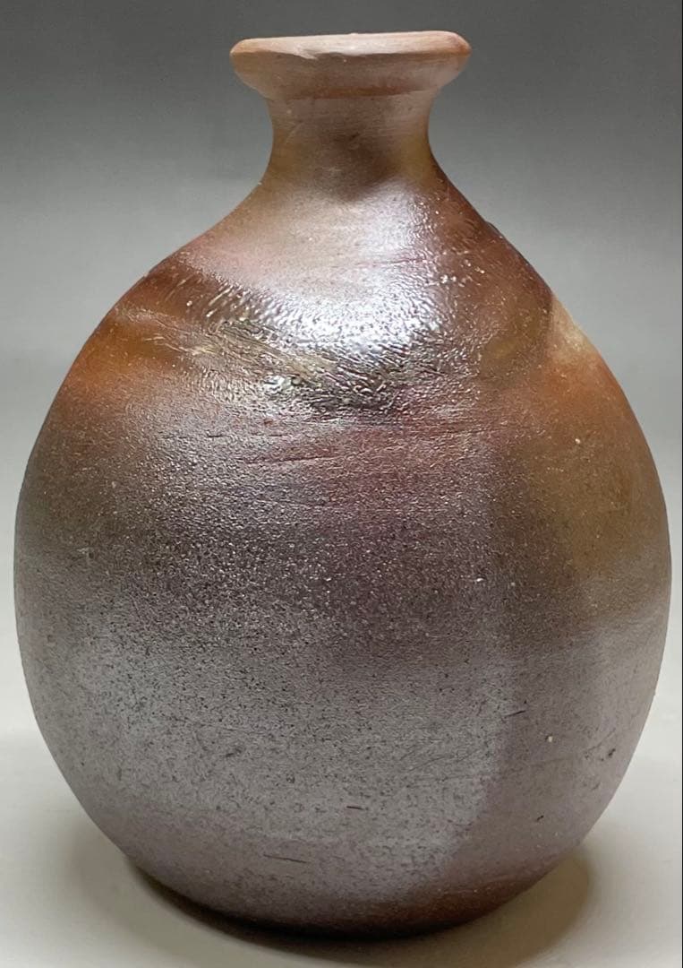 人間国宝　藤原雄　備前徳利　備前焼　共箱　共布　栞　S119