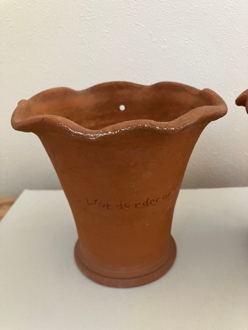 ワンダーデコール　テラコッタ鉢　プランター　2点セット