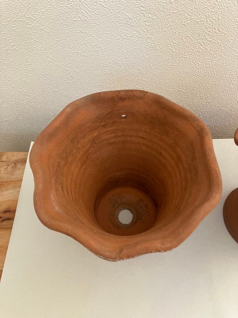 ワンダーデコール　テラコッタ鉢　プランター　2点セット