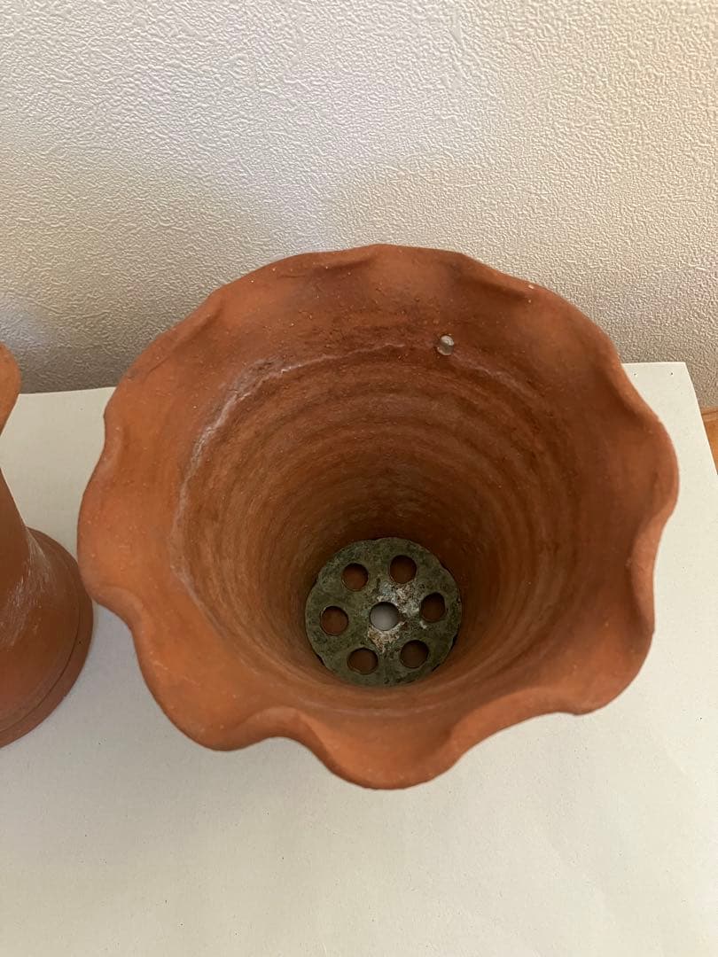 ワンダーデコール　テラコッタ鉢　プランター　2点セット