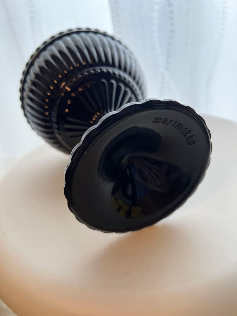 美品 マリメッコ イッタラ マリボウル marimekko ラージ ブラック