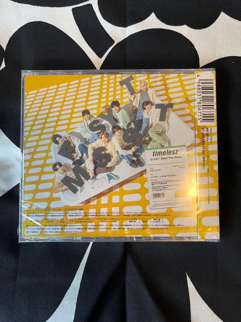 【新品】FC限定 timelesz Steal The Showレシピ 2形態