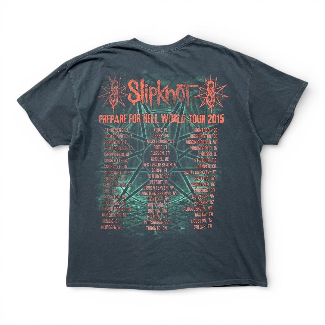 スリップノット 2015ツアー ミクスチャー ロックTシャツ バンドTシャツ