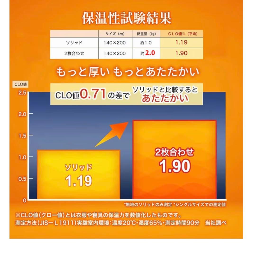 2枚合わせ 毛布 セミダブル 2個 厚手 ブランケット 掛け毛布 ブラウン