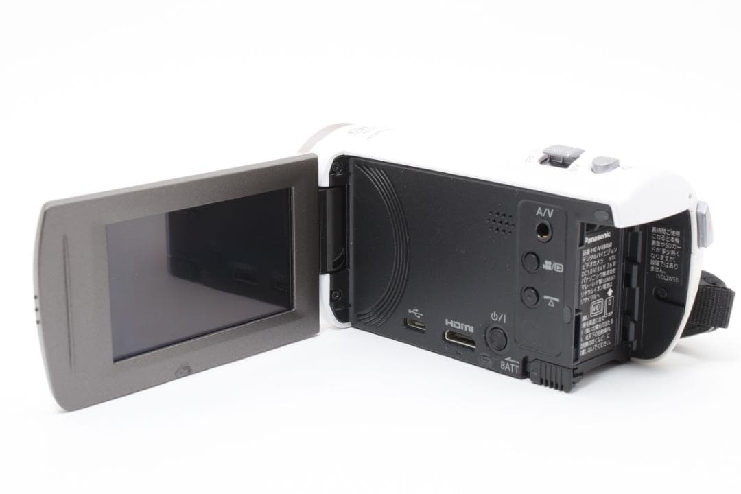 【美品】Panasonic ビデオカメラ HC-V480M ホワイト　動作確認済