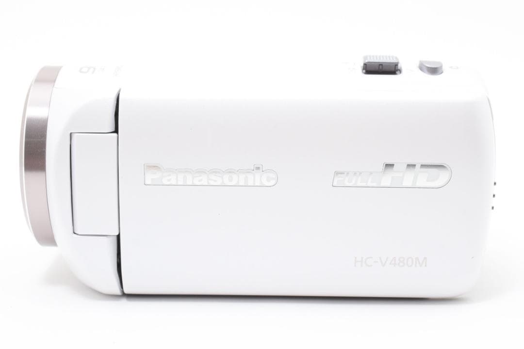 【美品】Panasonic ビデオカメラ HC-V480M ホワイト　動作確認済