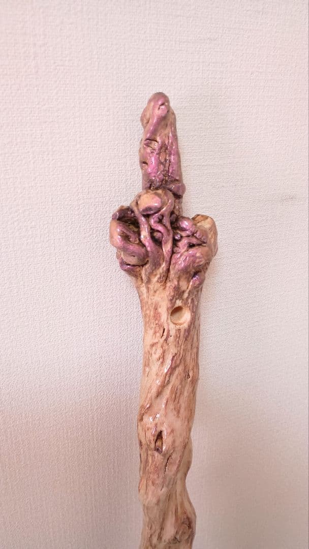 白龍 ~鑑賞用、祈祷用の完全一点物の杖状の作品~