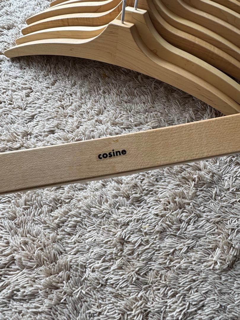 cosine 木製ハンガー 15本セット