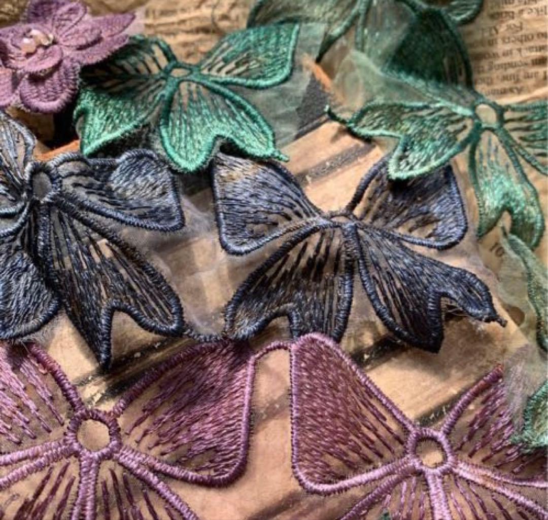 ジャンクジャーナル素材☆錆×カラフル染め大きめモチーフアソート480