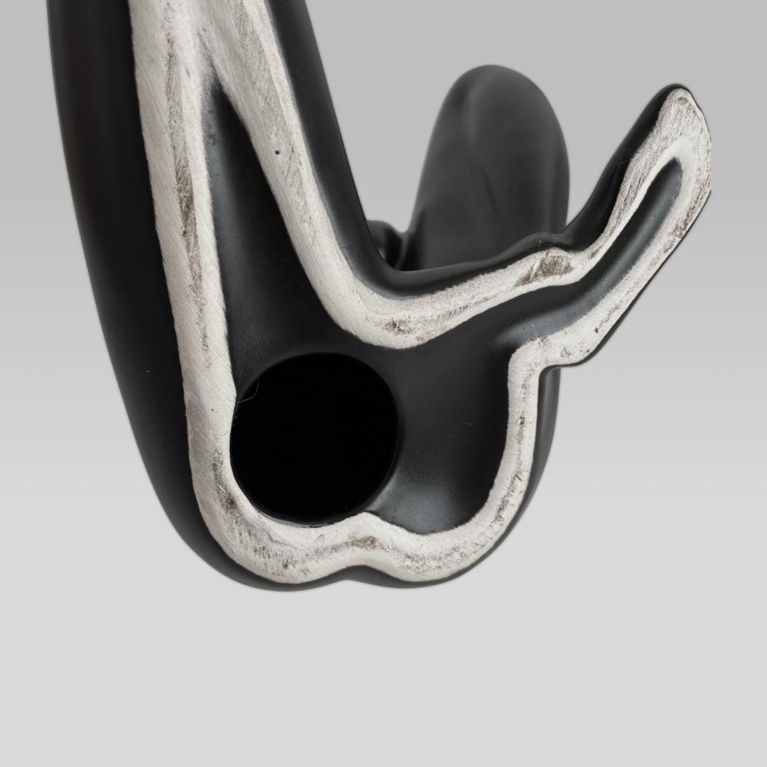 オールド【スカルプチャーデザイン】セラミック製 アートオブジェ 陶器 置物