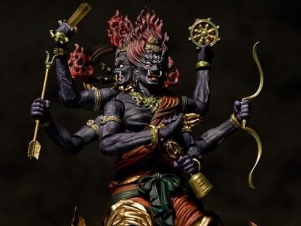 金剛夜叉明王 タケヤ式 自在置物 フィギュア KT-023 着彩