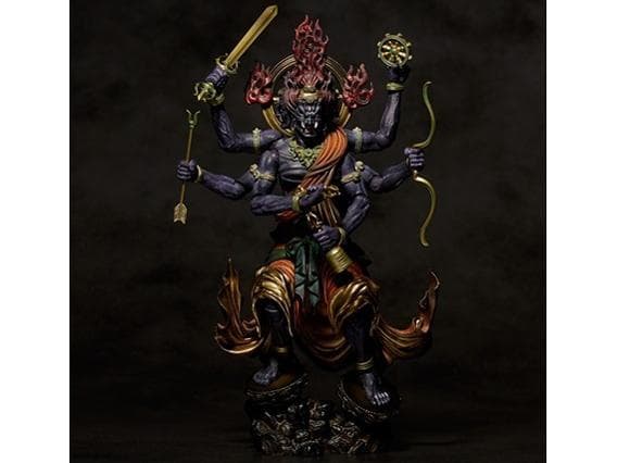 金剛夜叉明王 タケヤ式 自在置物 フィギュア KT-023 着彩