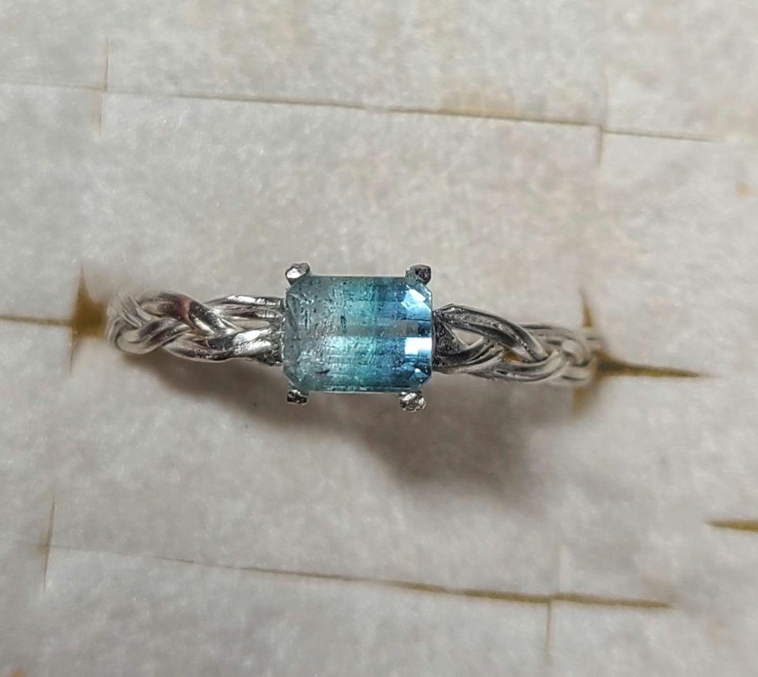 ringoブルーグラデーション!★アフガニスタン産バイカラートルマリン★