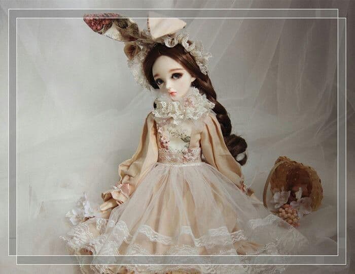 F41 BJD　1/3 ドール 衣装 洋服 ワンピース 4点セット　ハンドメ