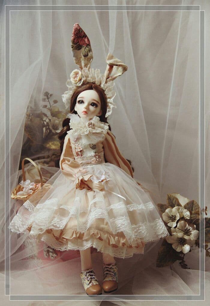 F41 BJD　1/3 ドール 衣装 洋服 ワンピース 4点セット　ハンドメ