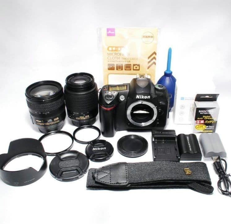 ♥名機CCDモデル♥Nikon D70s♥標準＋望遠Wレンズ♥遠近対応