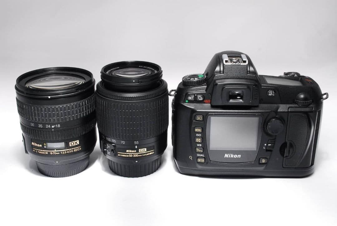 ♥名機CCDモデル♥Nikon D70s♥標準＋望遠Wレンズ♥遠近対応
