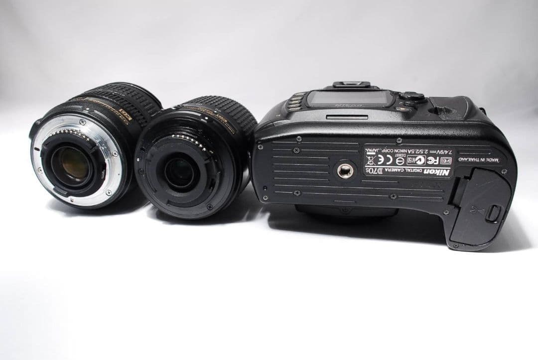 ♥名機CCDモデル♥Nikon D70s♥標準＋望遠Wレンズ♥遠近対応